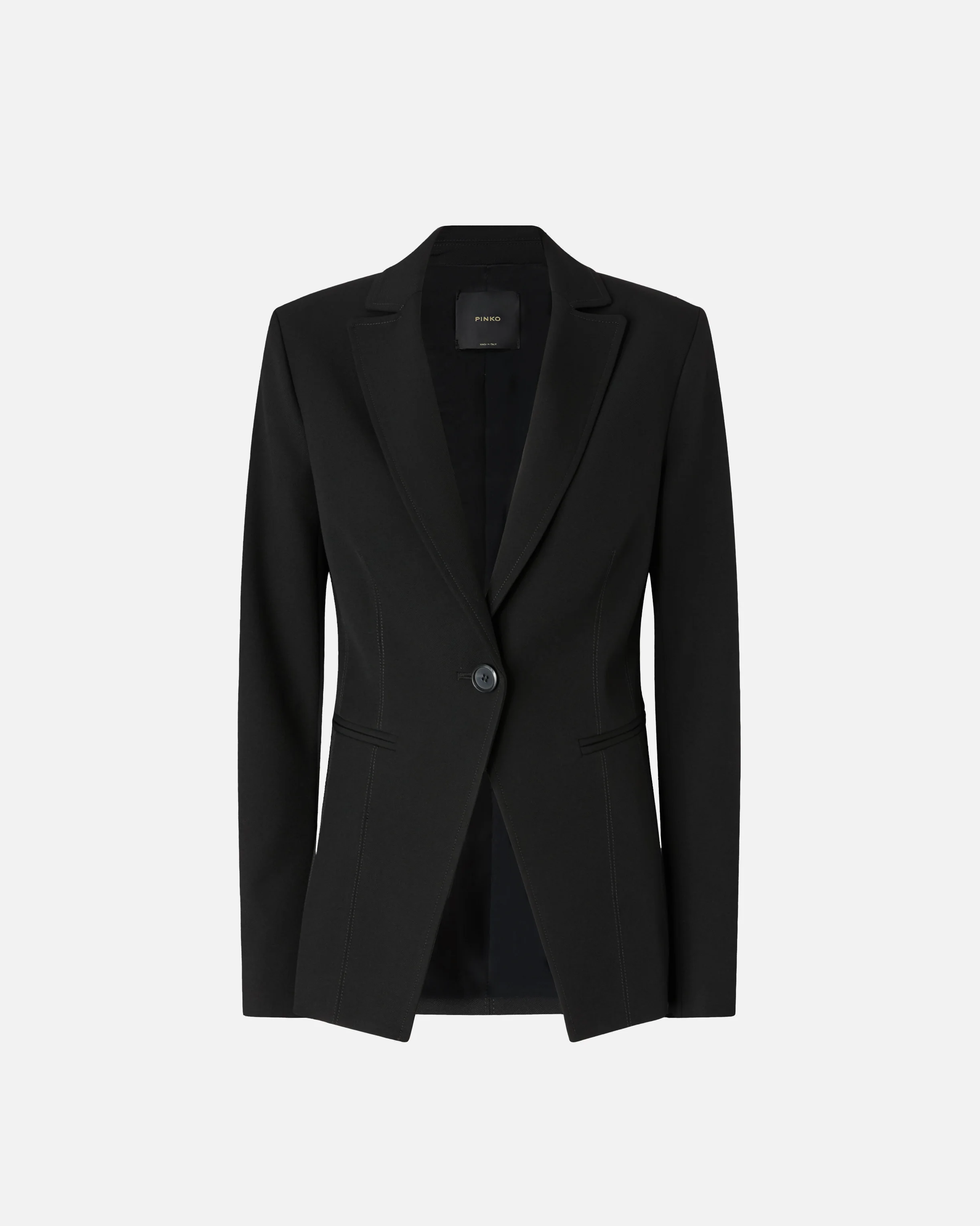 SINGLE-BREASTED JACKET WITH FITTED WAIST - 1