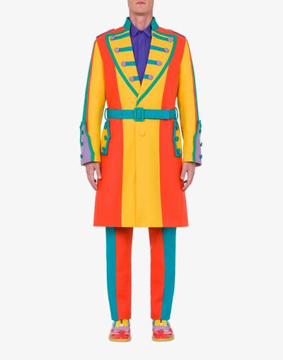 Moschino COLOUR-BLOCK WOOL CLOTH COAT outlook
