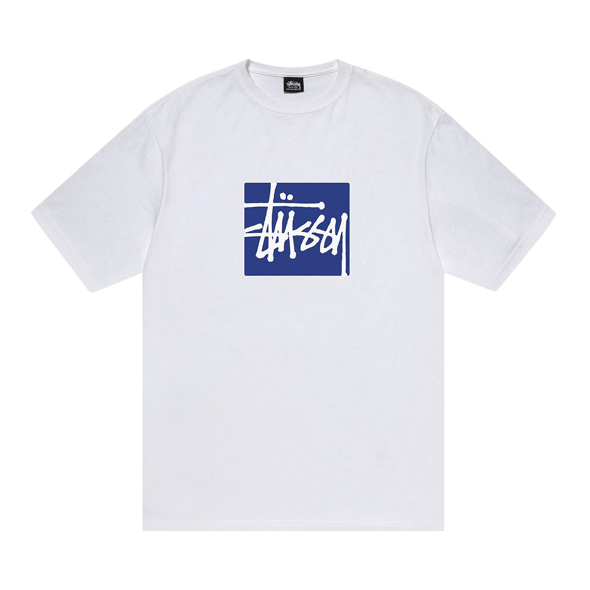 Stussy Stock Box Tee 'White' - 1