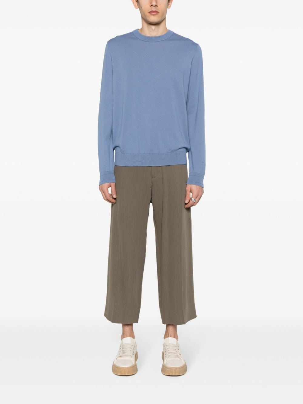 long-sleeve cotton jumper - 2