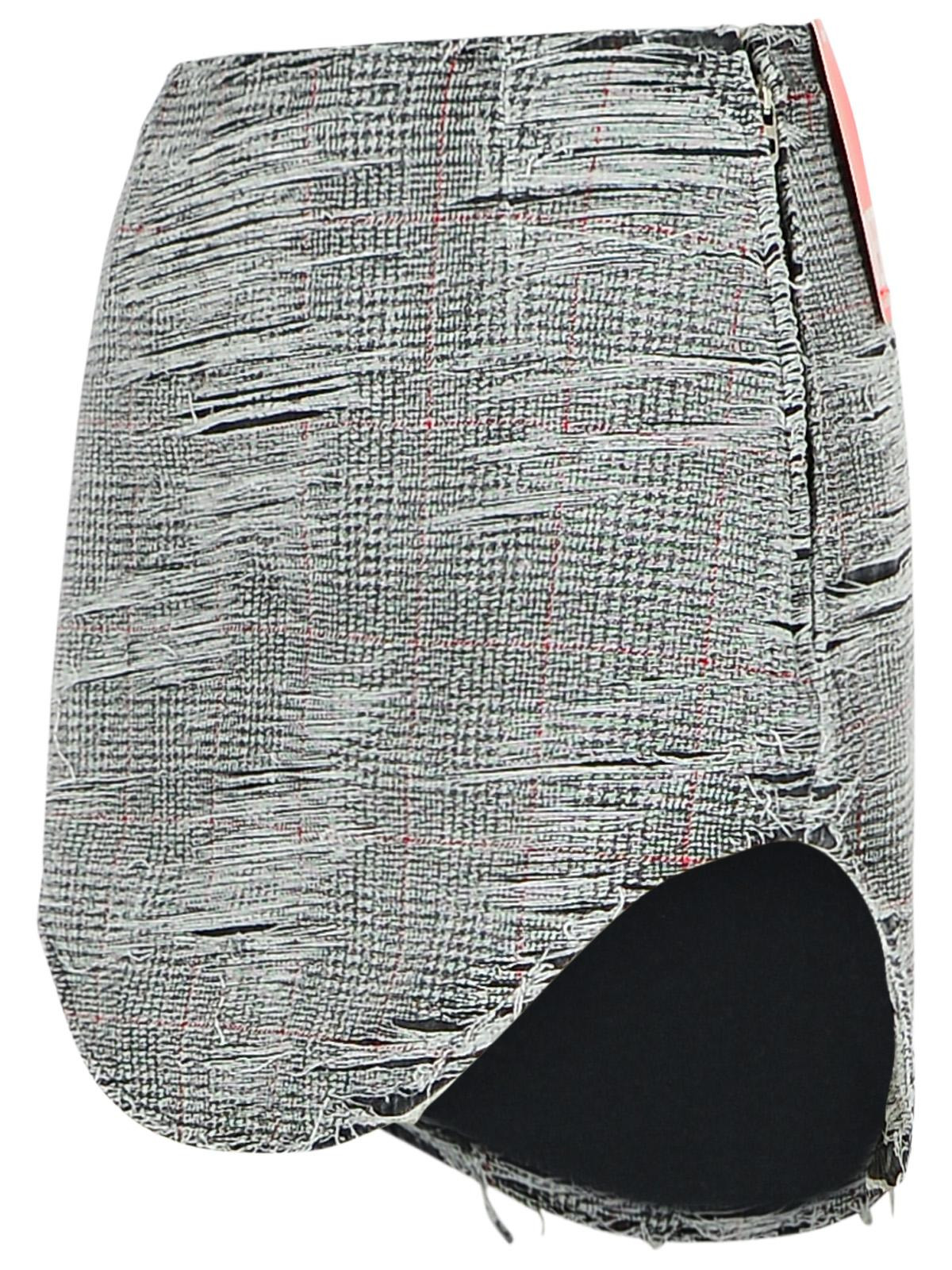 Diesel 'Ada' Grey Cotton Miniskirt Women - 2