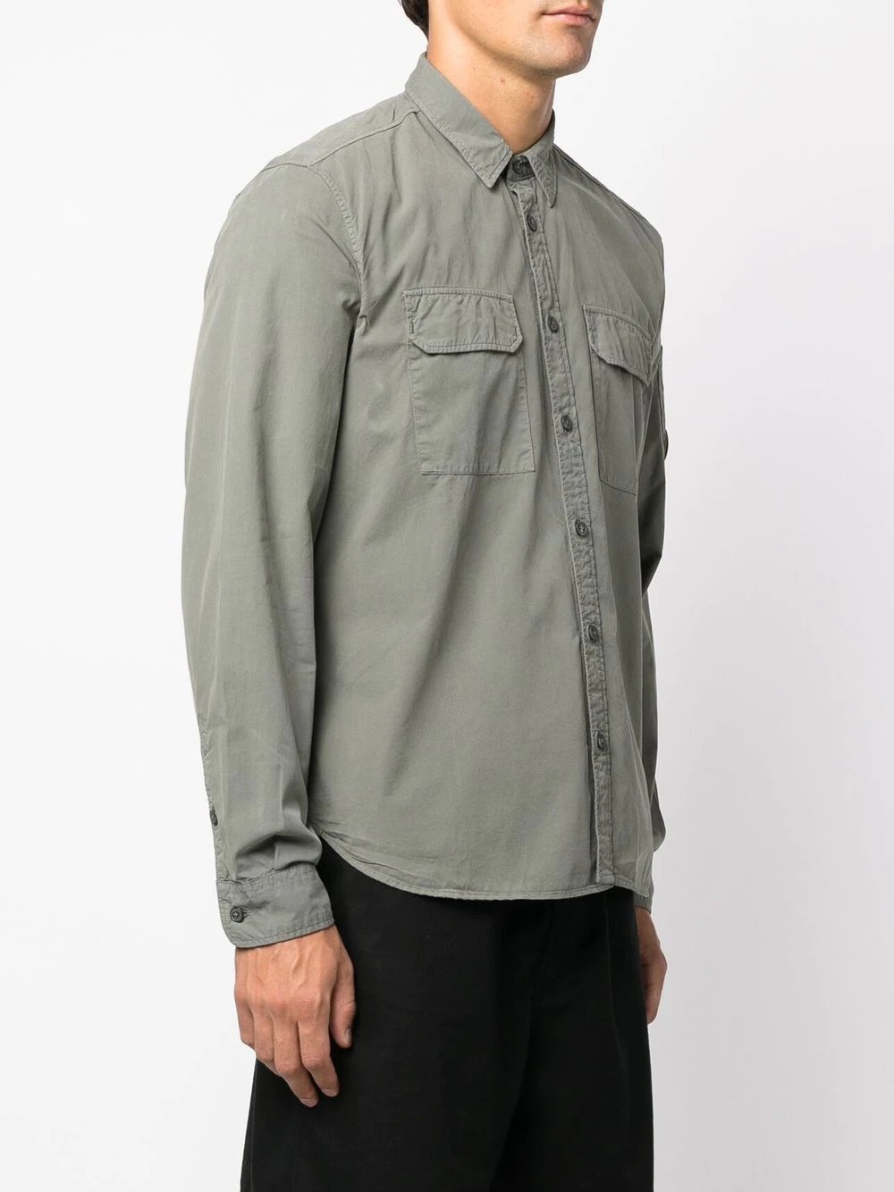 button-down fitted shirt - 3