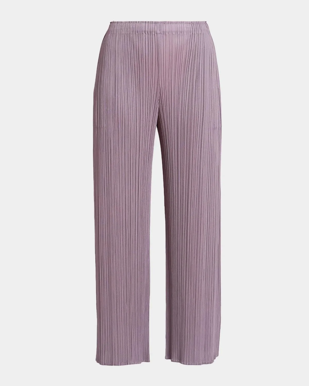 Monthly Colors: August Pleats Wide-Leg Ankle Pants - 1