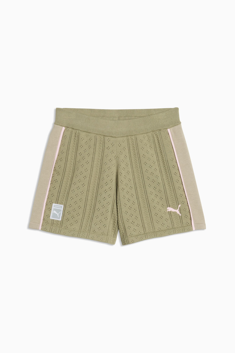 PUMA x MADHAPPY Women's Pointelle Knitted Shorts 1