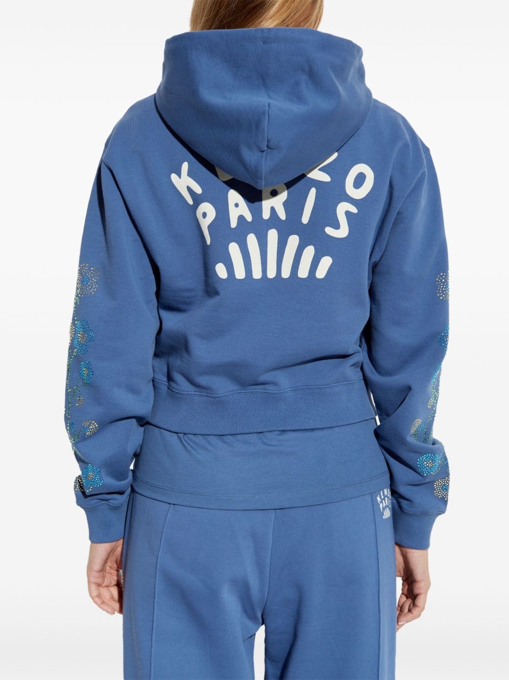 logo-print cardigan - 4