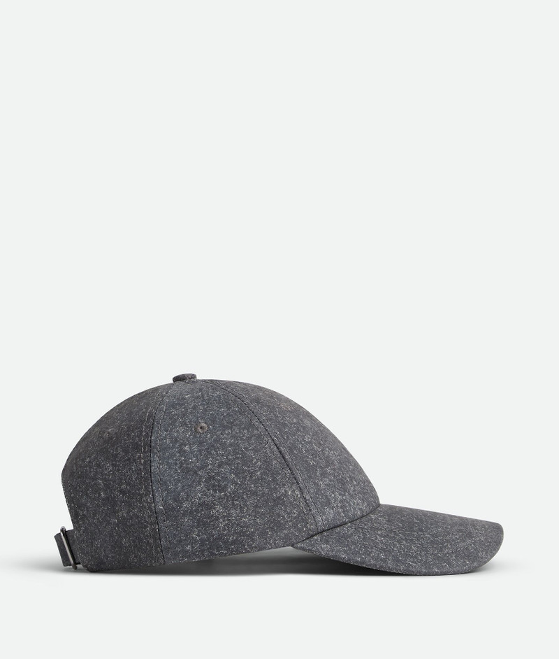 Bottega Veneta Printed Leather Flannel Cap outlook