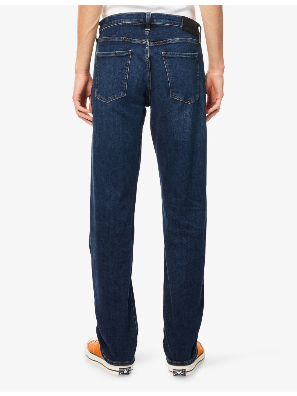 Elijah Straight-Leg Stretch-Denim And Cashmere Jeans - 4