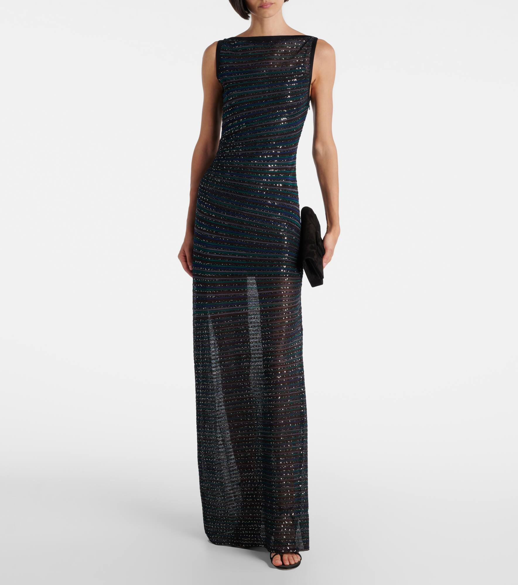 Semi-sheer maxi dress - 2