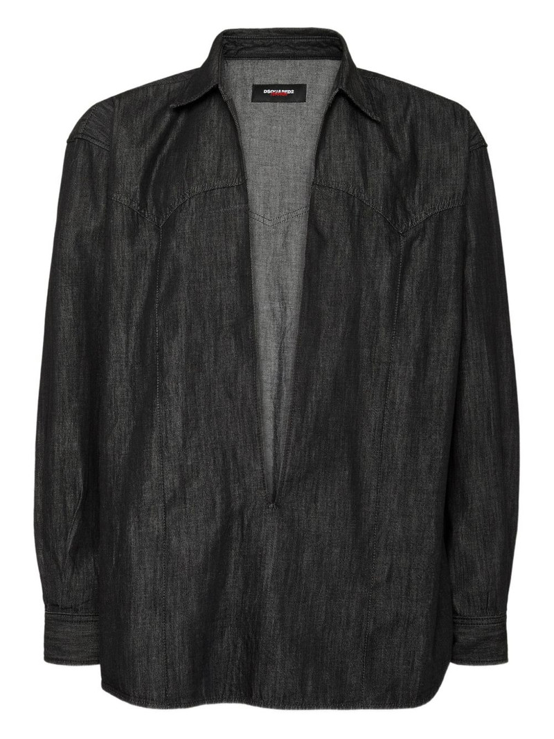 x Magliano Vaccaro denim shirt 1