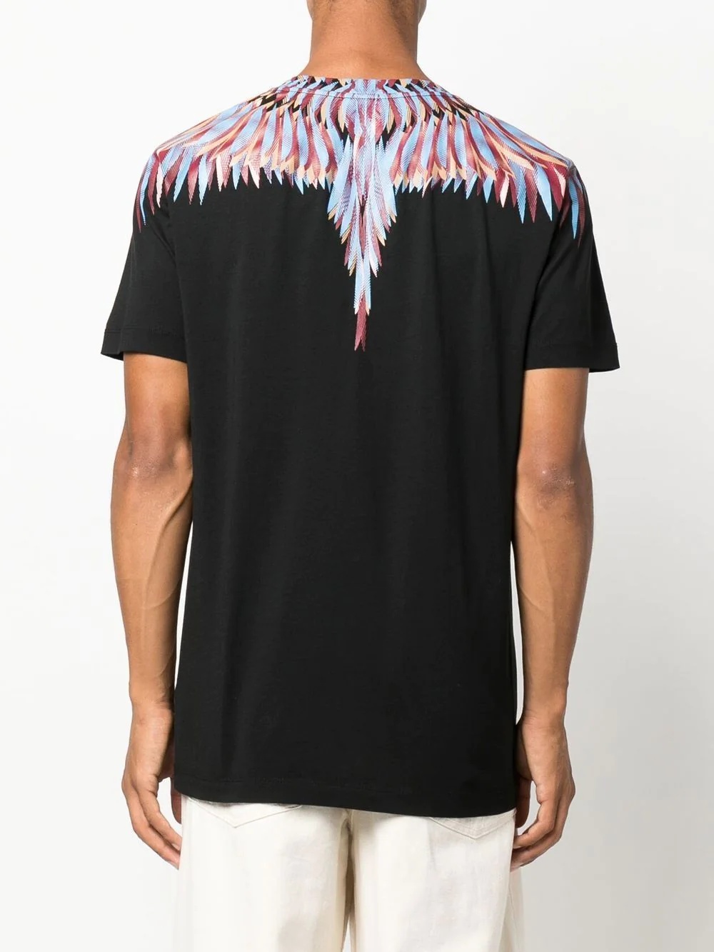 Wings-print crew neck T-shirt - 4
