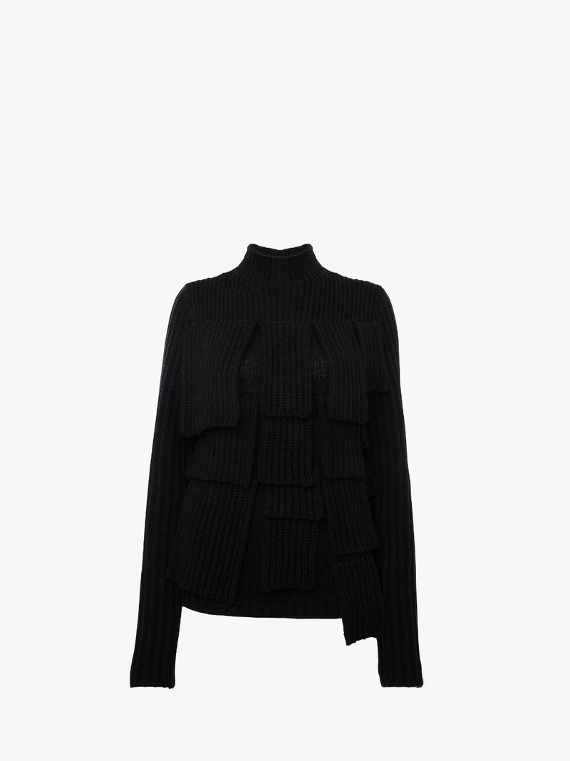 PANELLED FLAP SWEATER 1