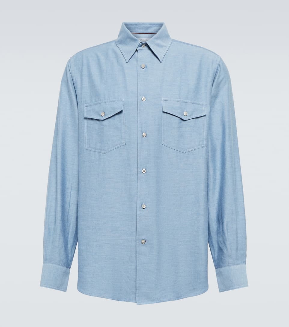 Thomas cotton and cashmere shirt - 1