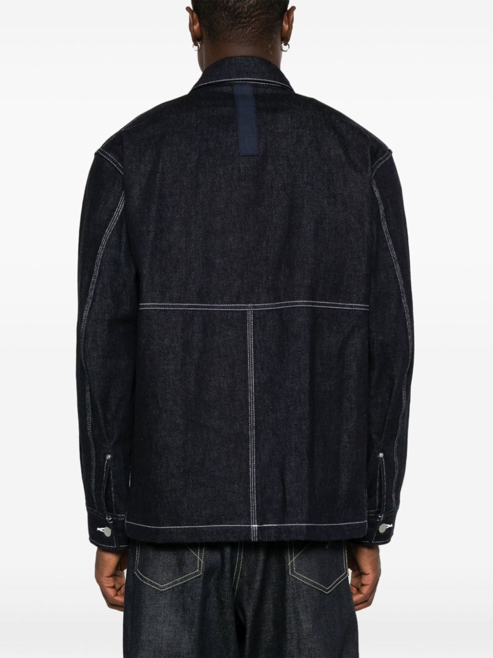 x Carhartt logo-patch coat - 4