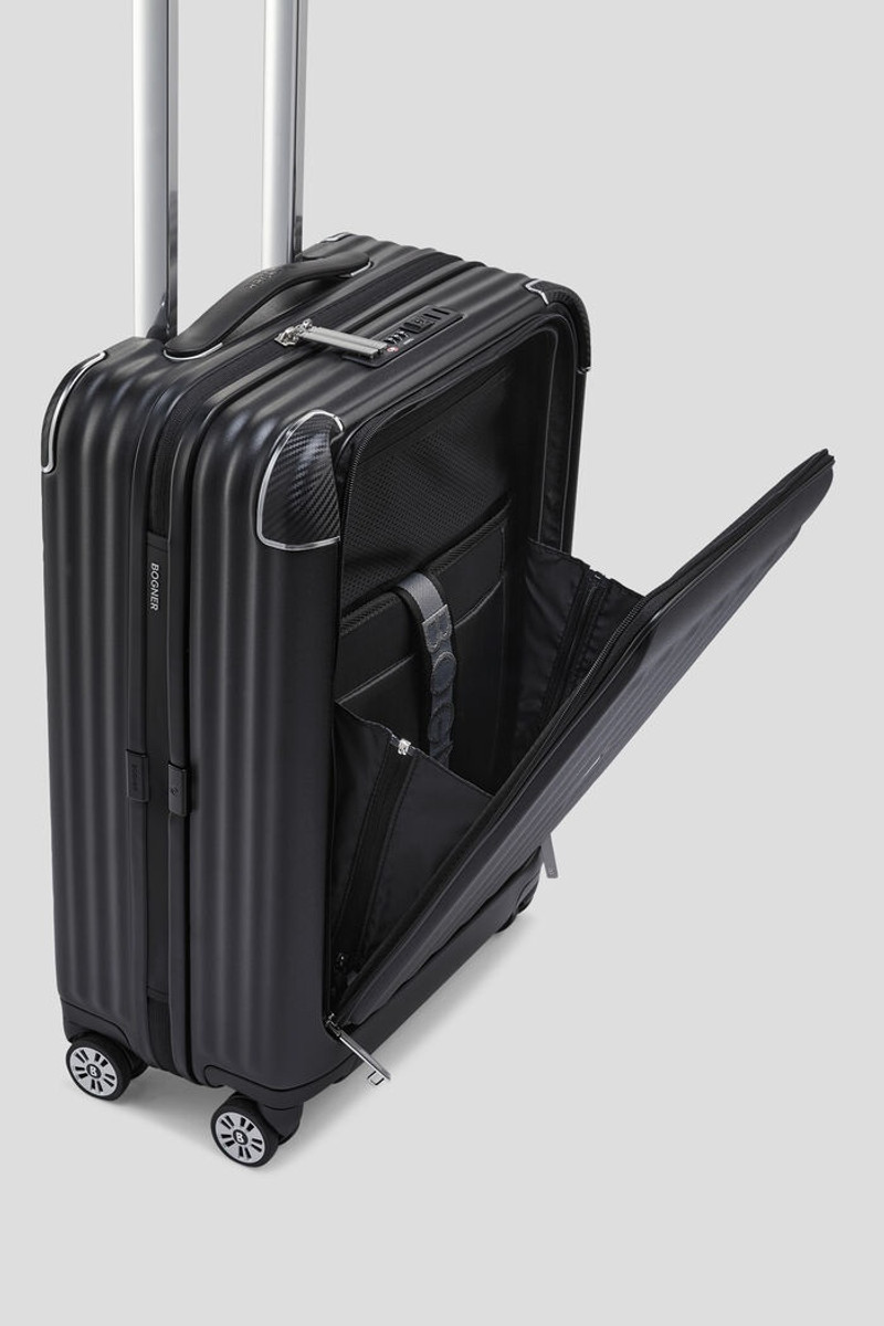 Piz Deluxe Pro small hard shell suitcase in Black 6
