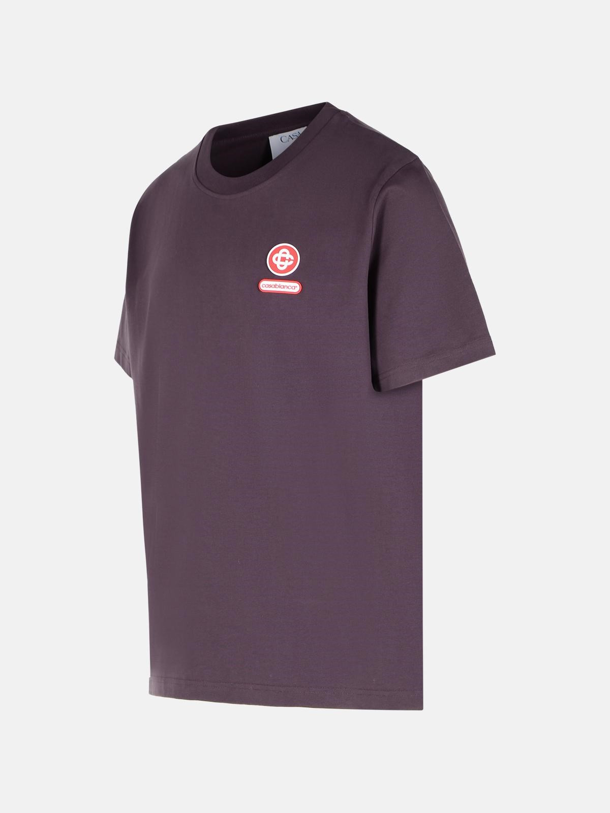 PLUM COTTON T-SHIRT - 2