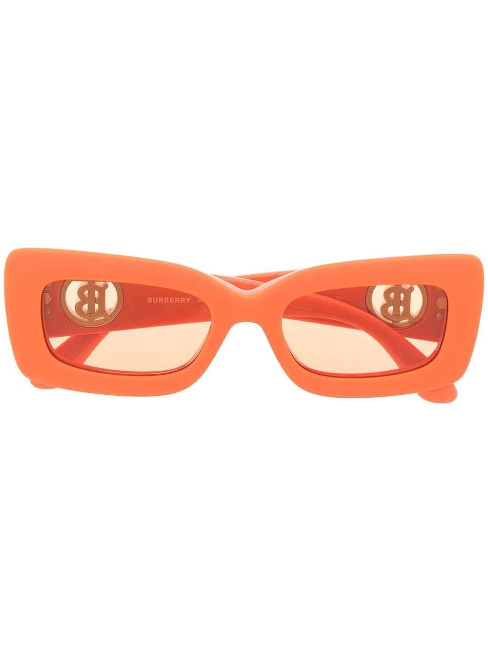 logo-plaque tinted sunglasses - 1