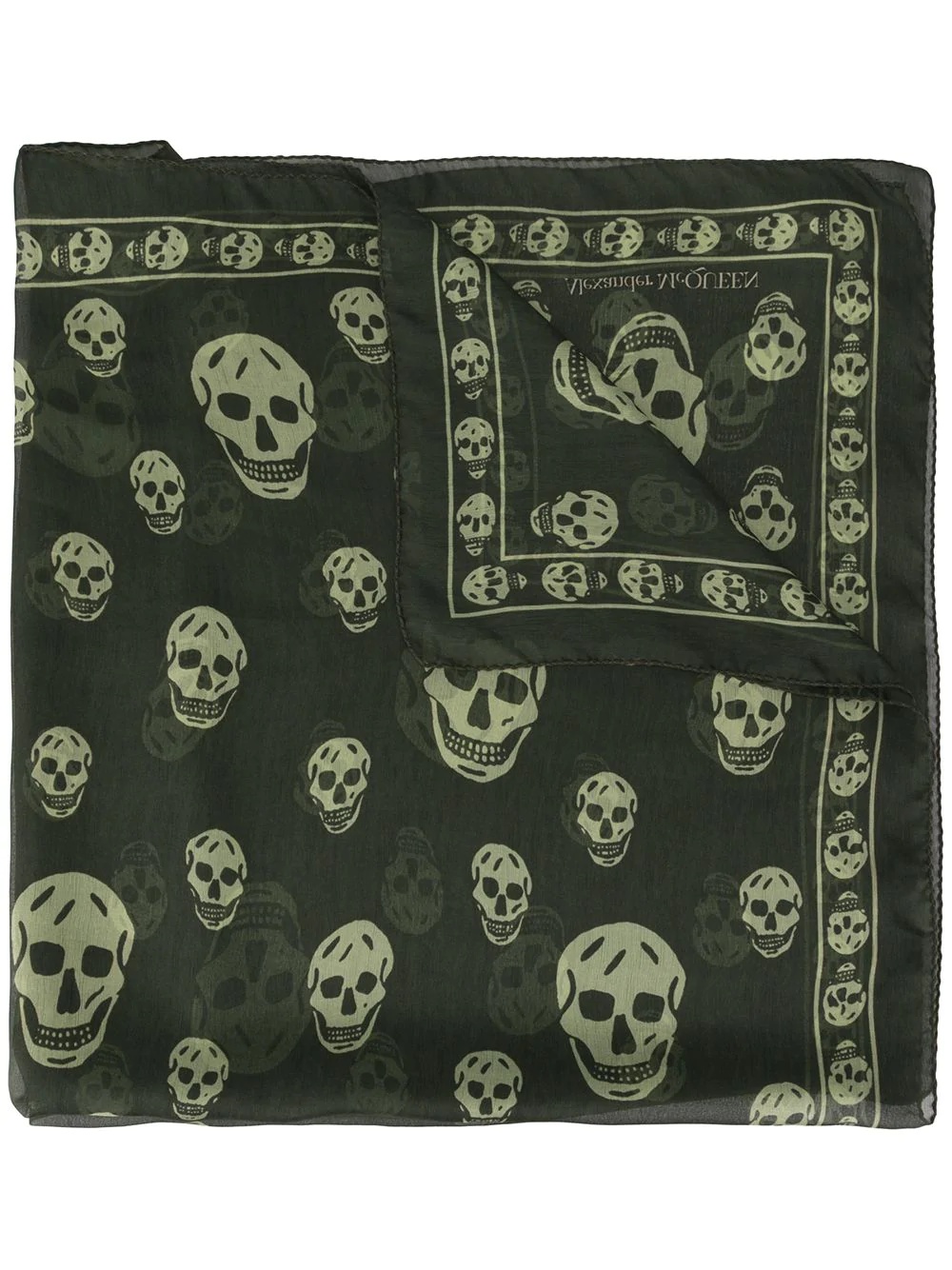 skulls printed scarf - 1