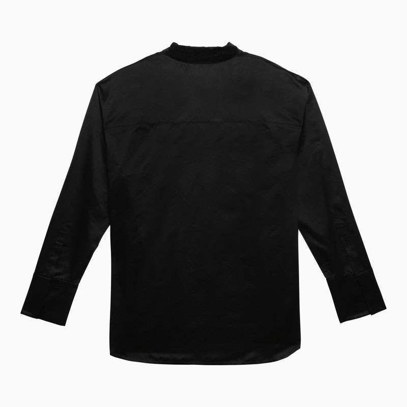 Saint Laurent Black Silk Shirt Men - 2