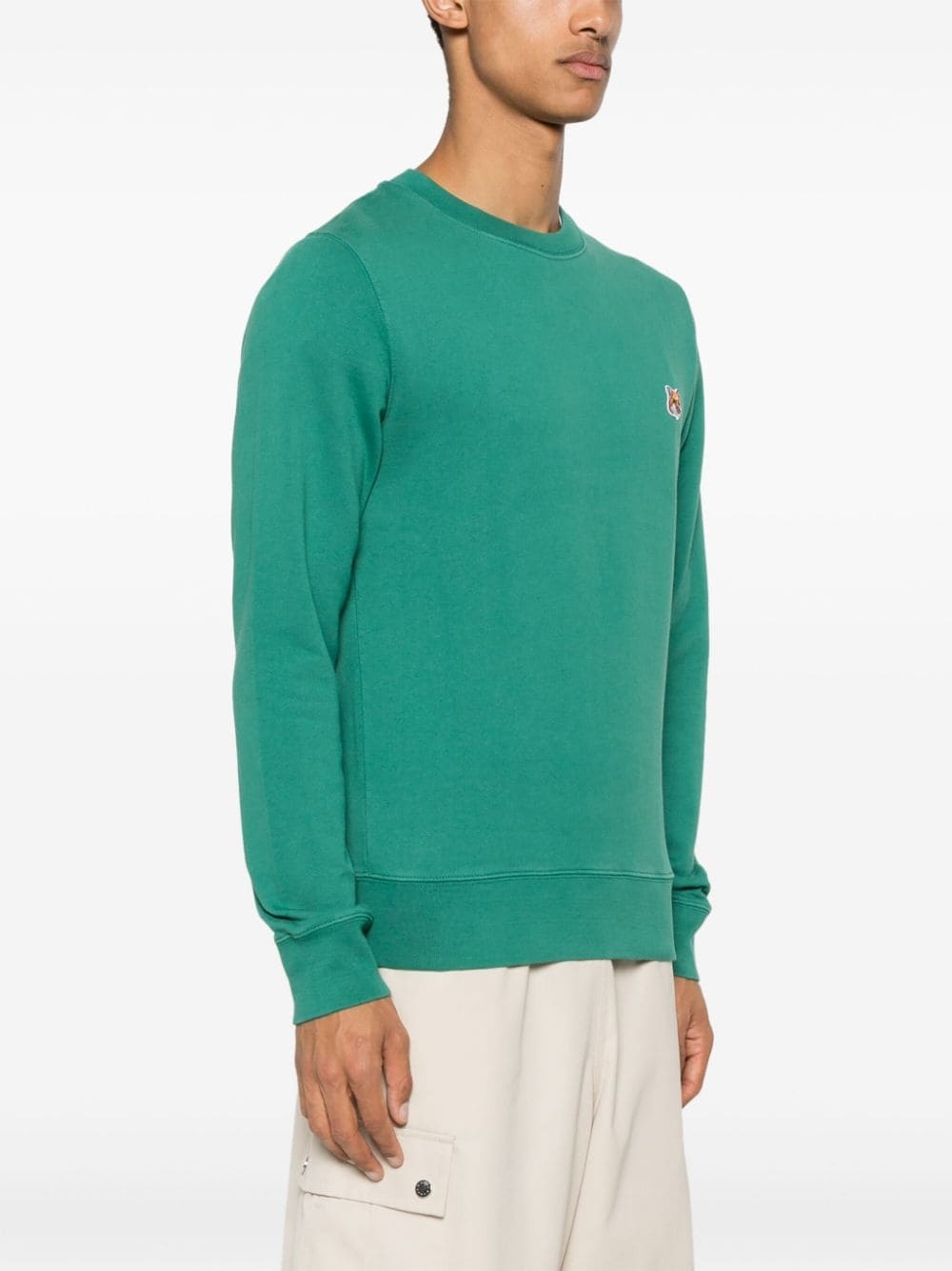 Fox Head-patch sweatshirt - 3