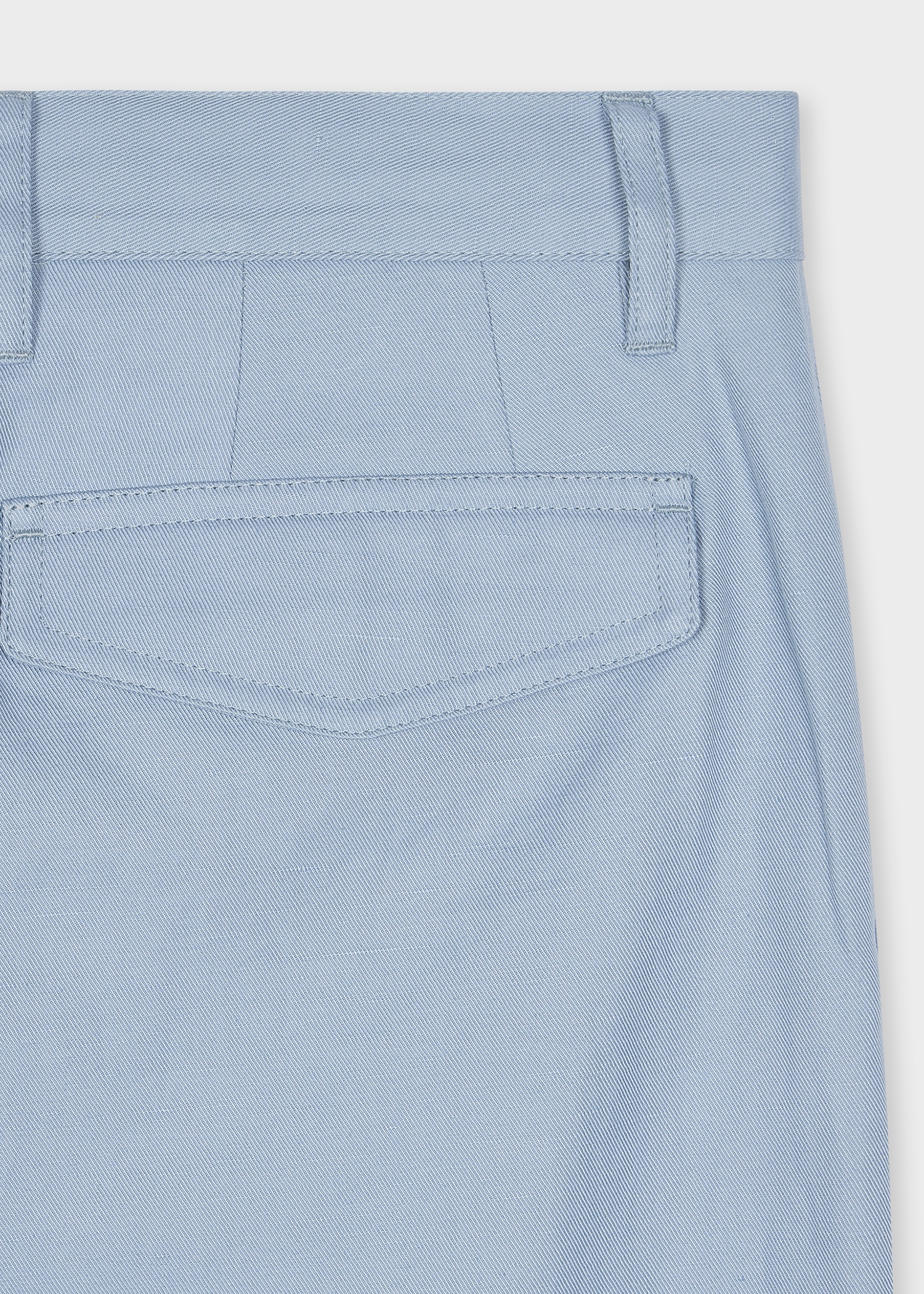 Light Blue Cotton-Linen Suit - 6