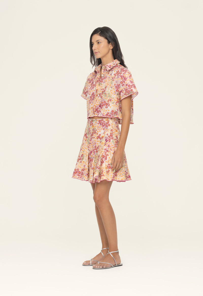 Agua by Agua Bendita Cerezo Florecer Mini Skirt outlook
