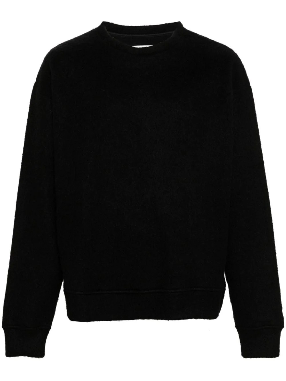 crew-neck brushed jumper - 1