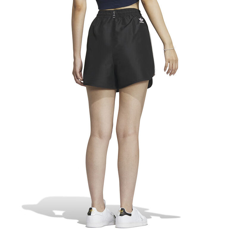 (WMNS) adidas Originals Logo Twist Light Woven Shorts Asia Sizing 'Black White' IW6292 - 3