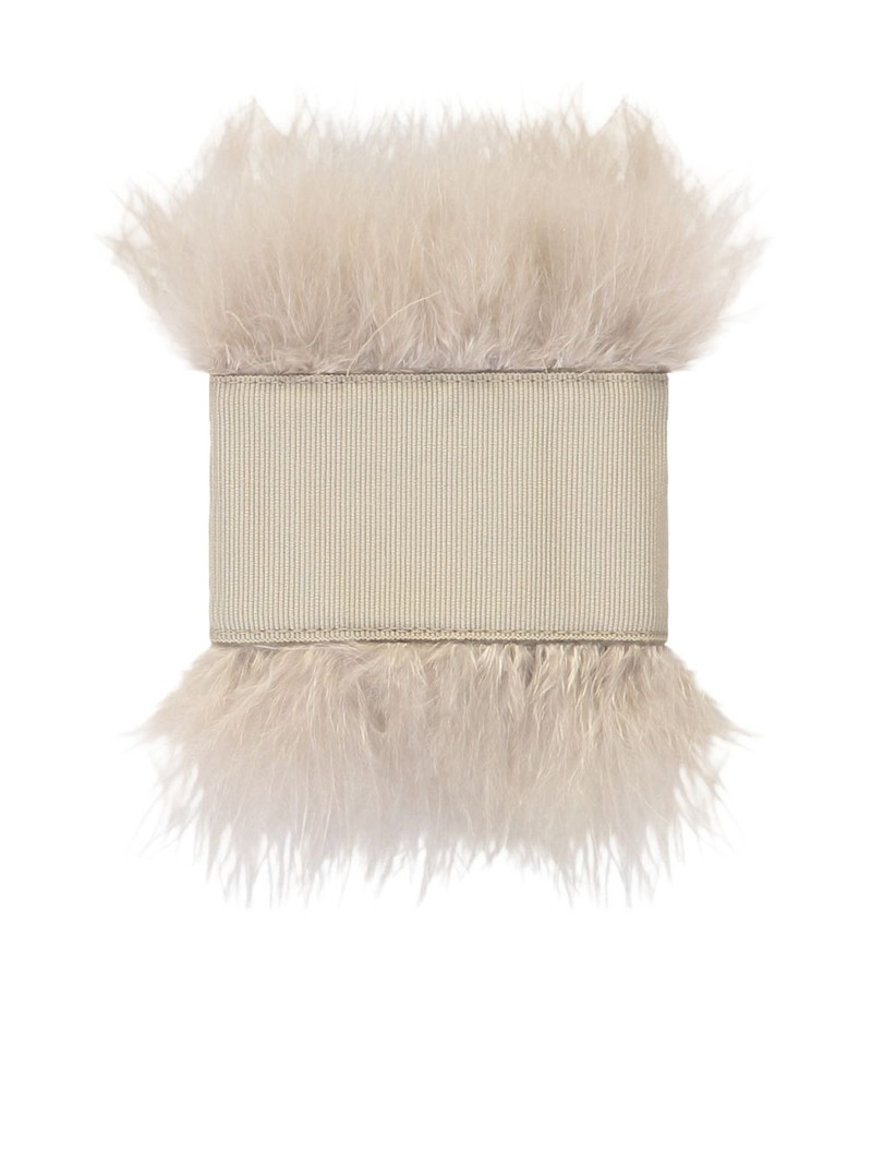 Herno feather-detail bracelet outlook