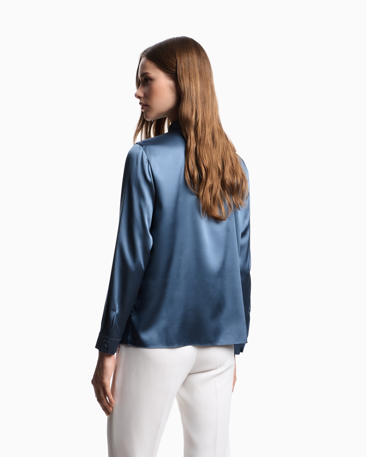 SILK SATIN SHIRT - 3