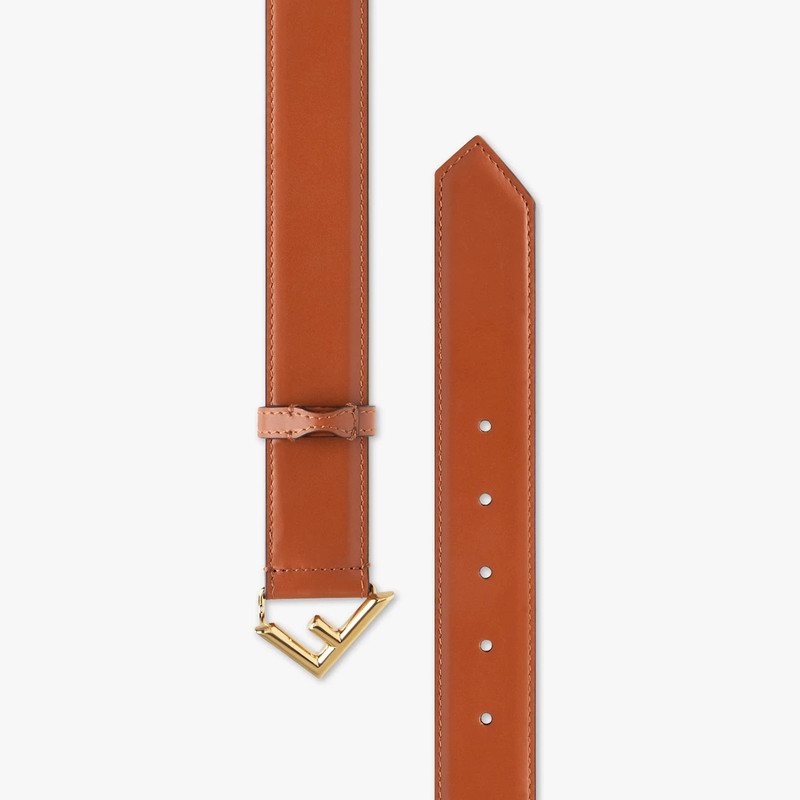 FENDI Brown leather belt outlook