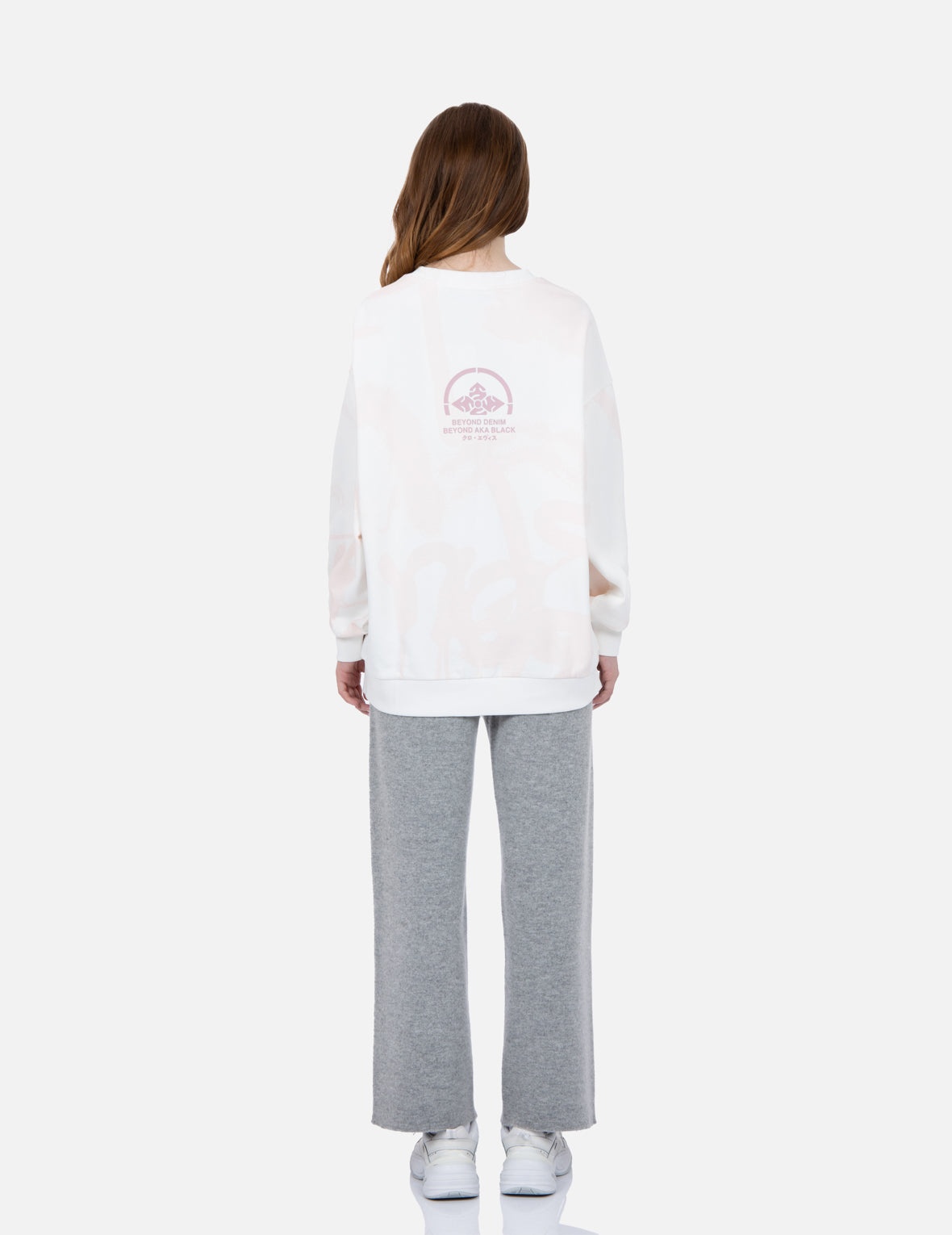 Graffiti Kamon Print Sweatshirt - 5