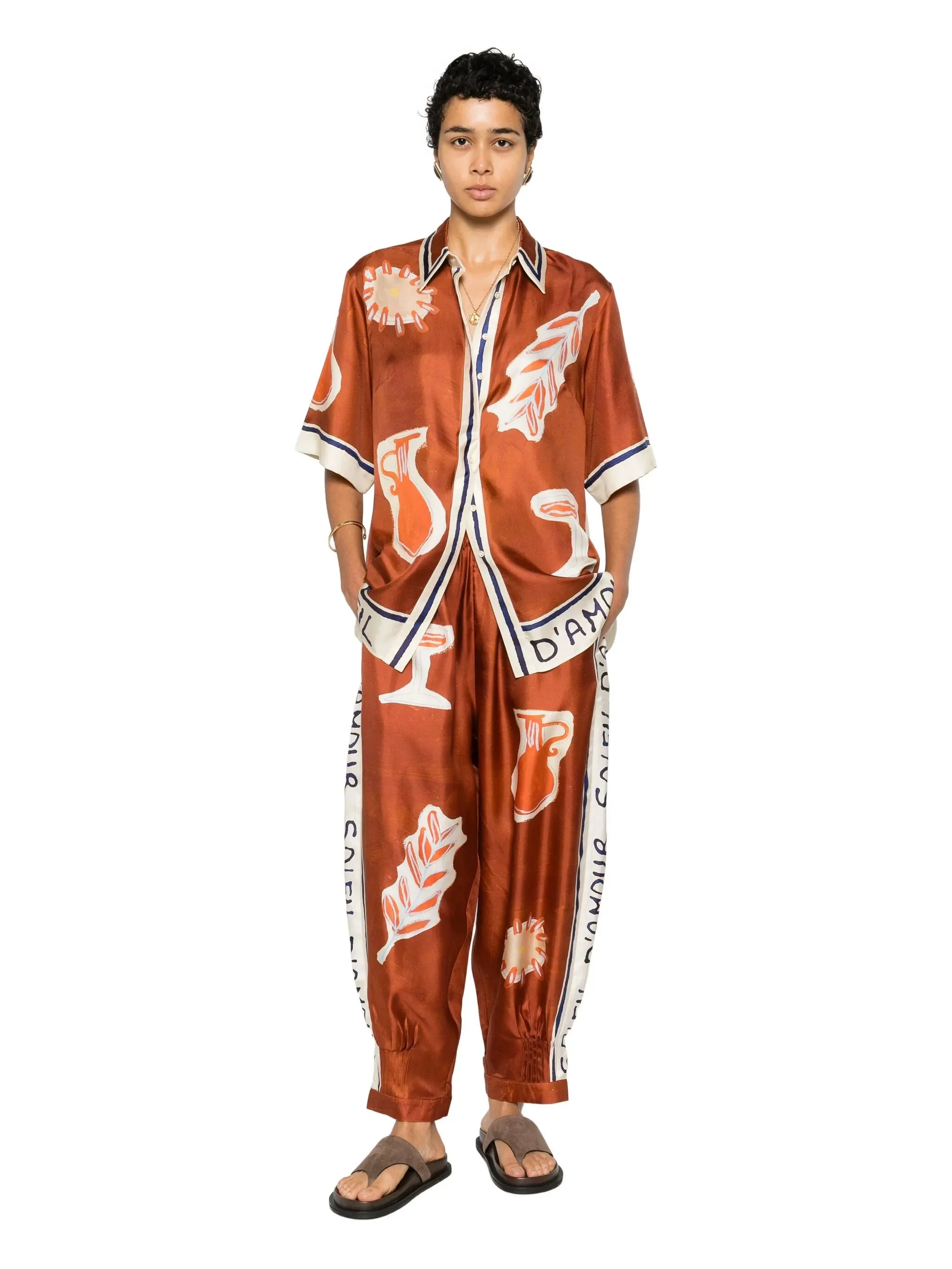 Alemais Soleil D´Amour Print Trousers - 1