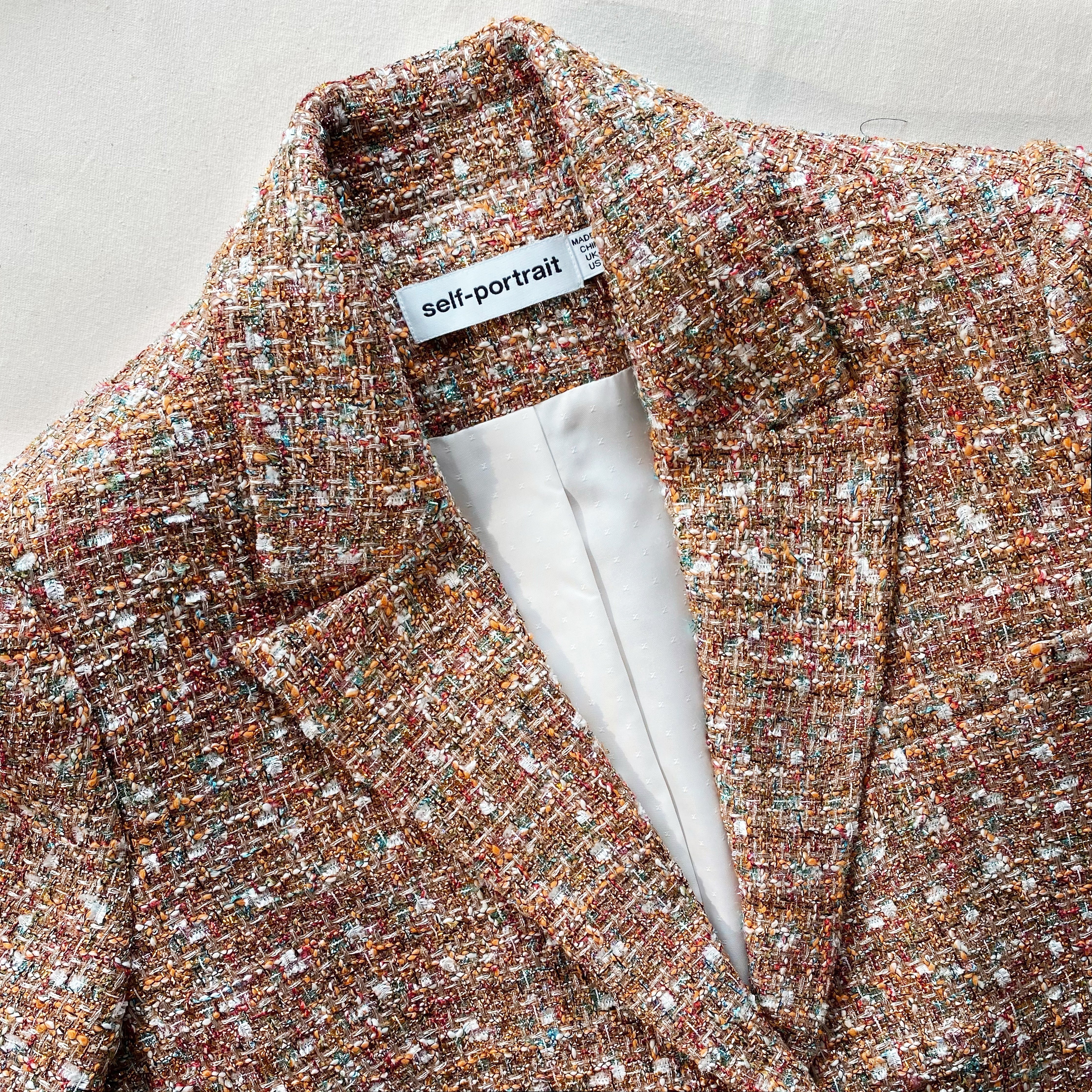 Gold Tinsel Bouclé Blazer - 4