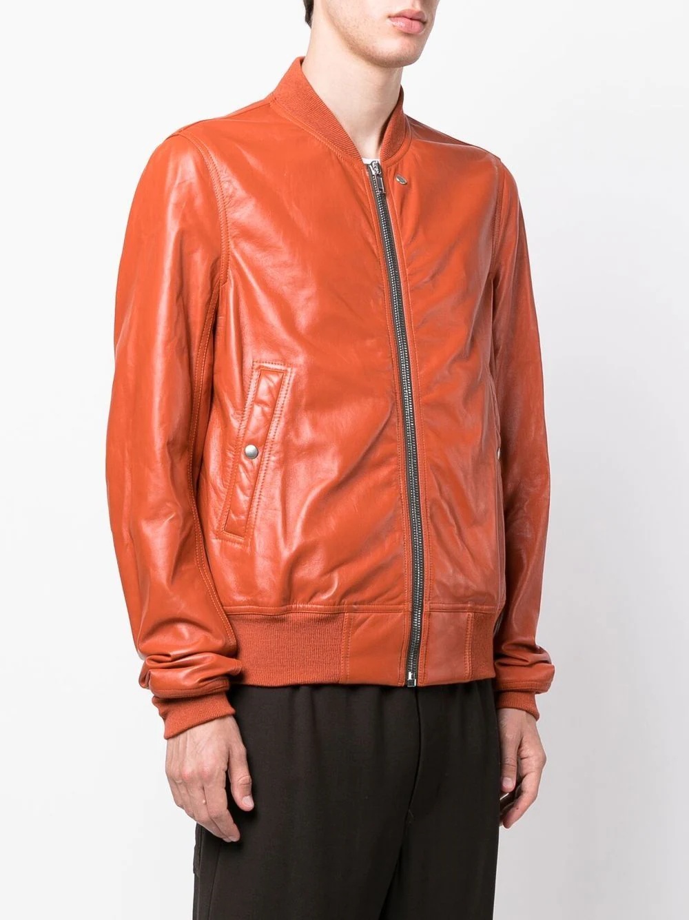 leather bomber jacket - 3