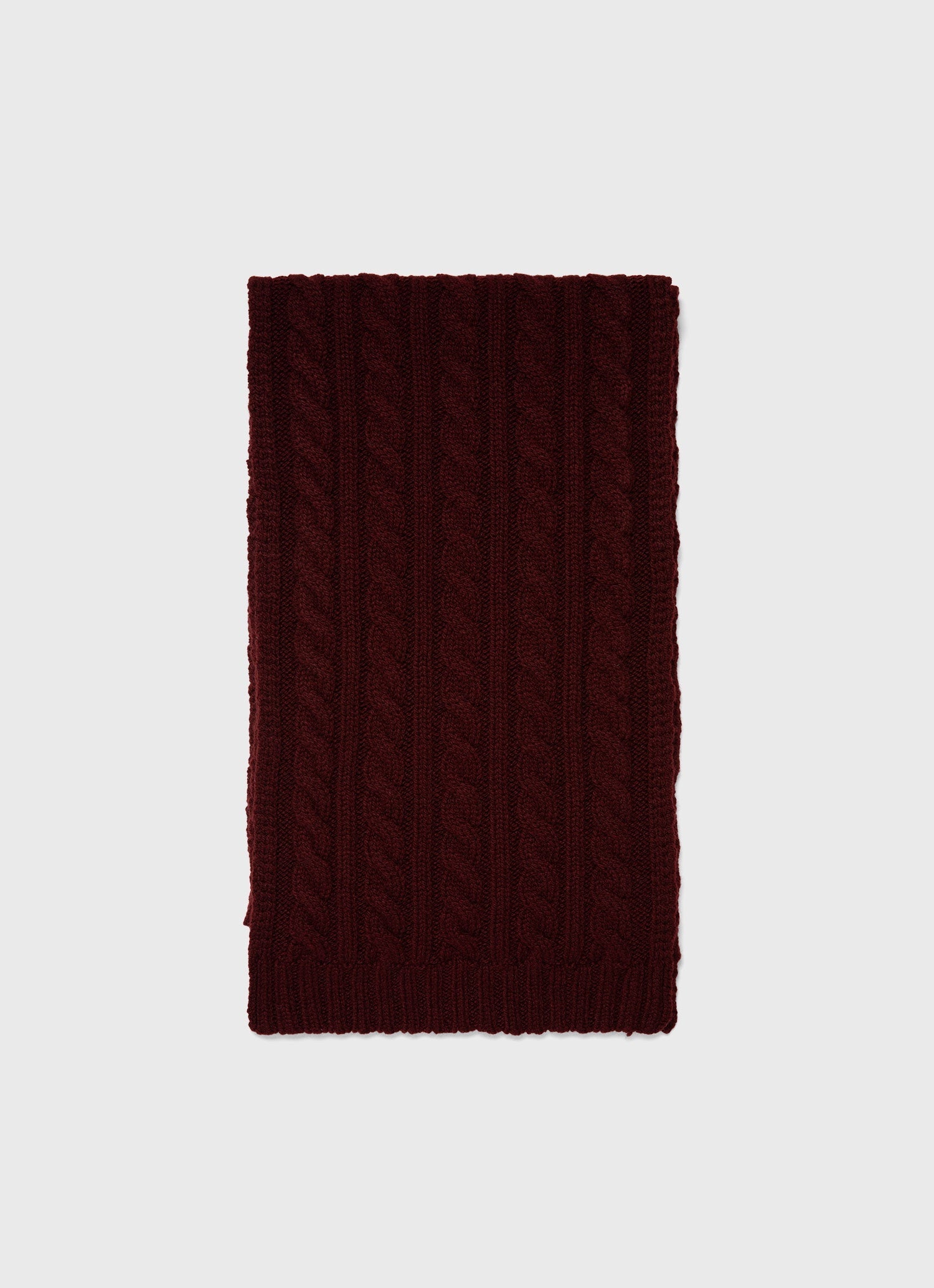 Lambswool Cable Scarf - 1