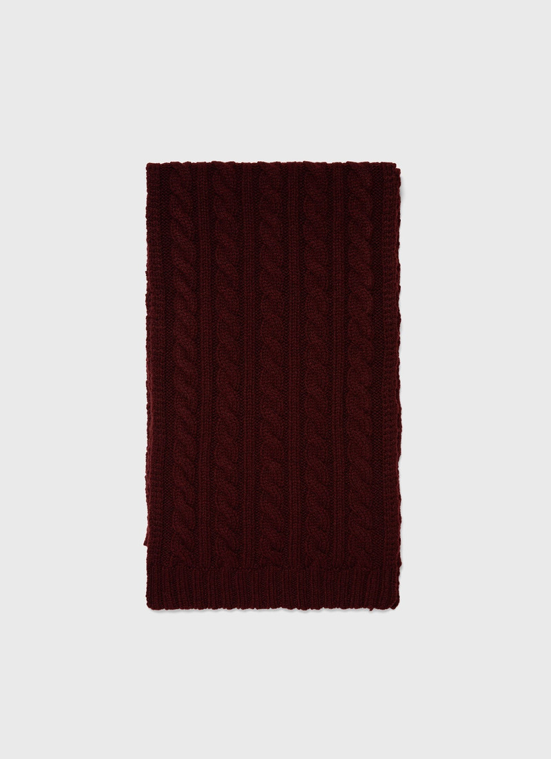 Lambswool Cable Scarf 1
