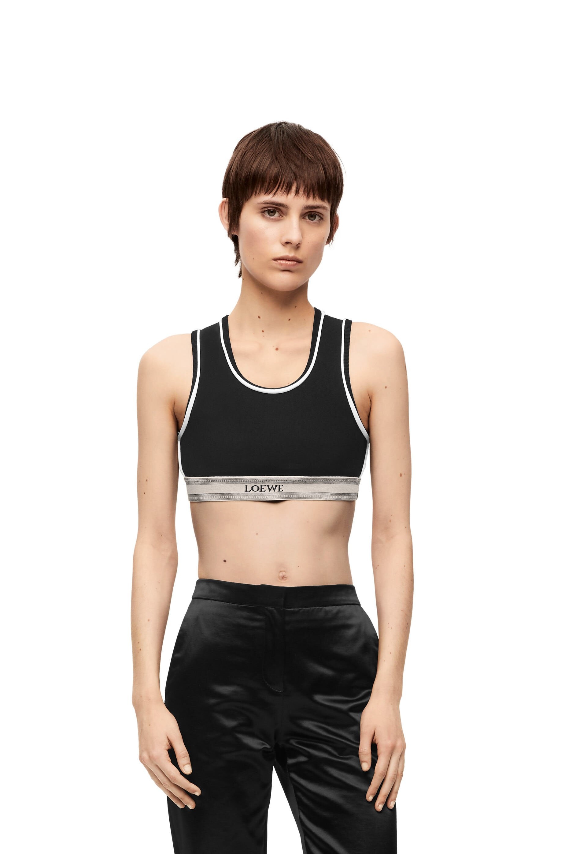 Cropped tank top in viscose - 3