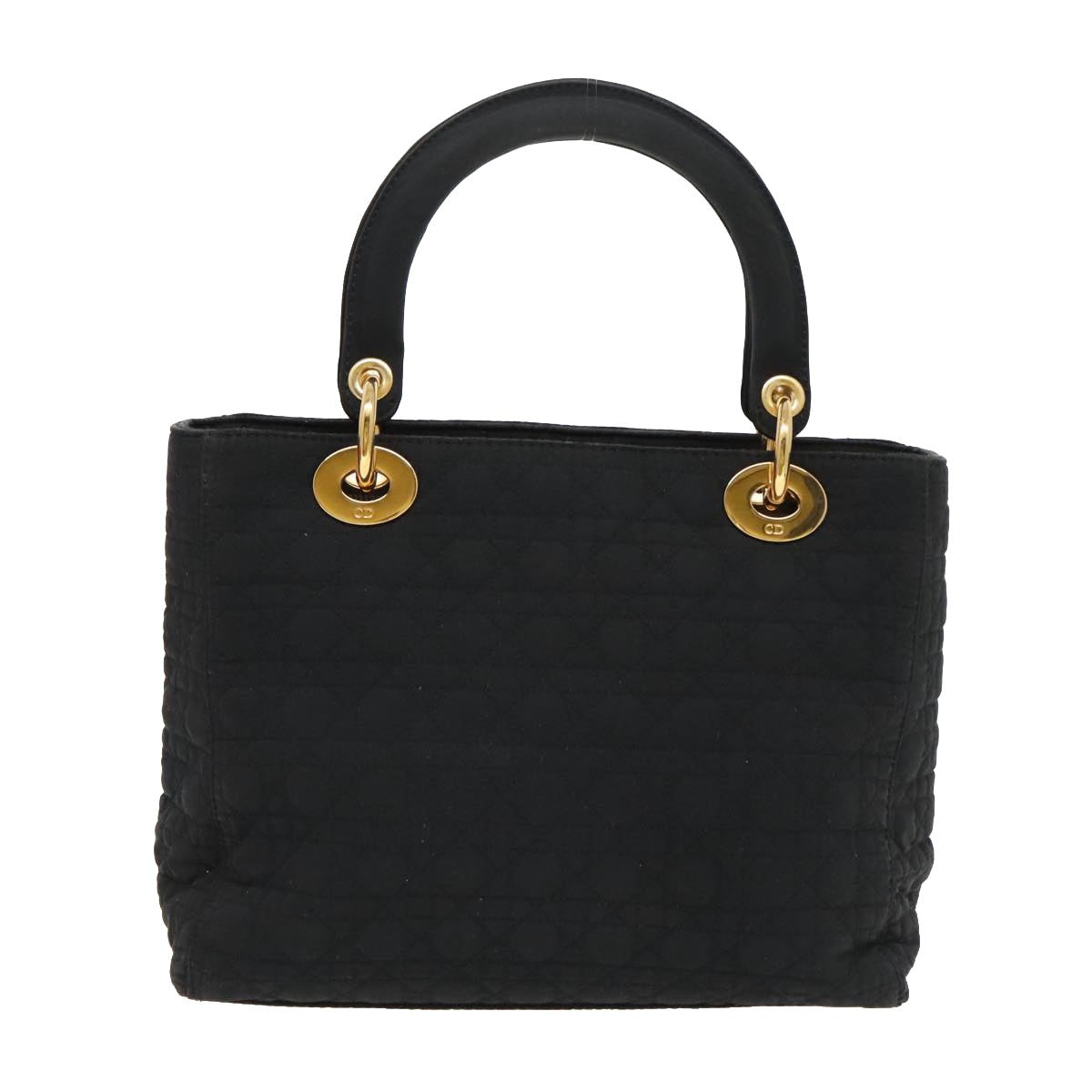 DIOR Canage Hand Bag Nylon Black Gold - 2