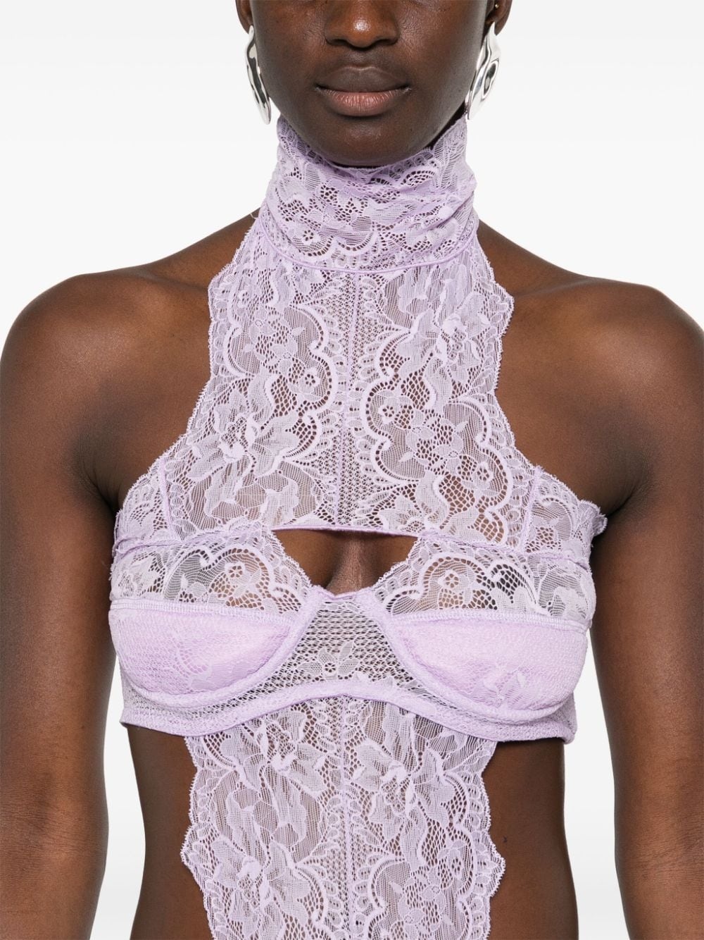 x Shayne Oliver lingerie minidress - 5