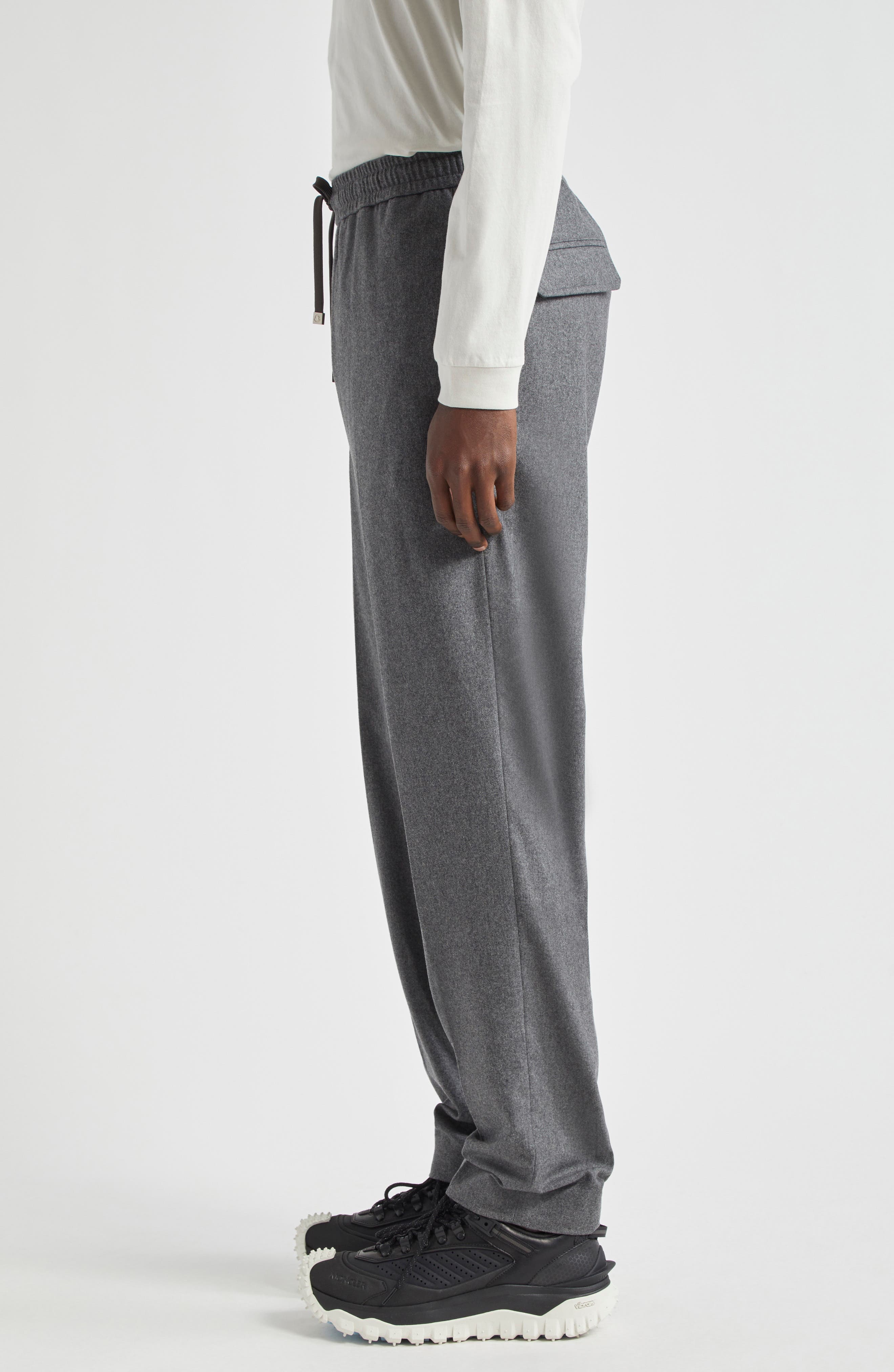 Sportivo Nylon & Cashmere Drawstring Pants - 4
