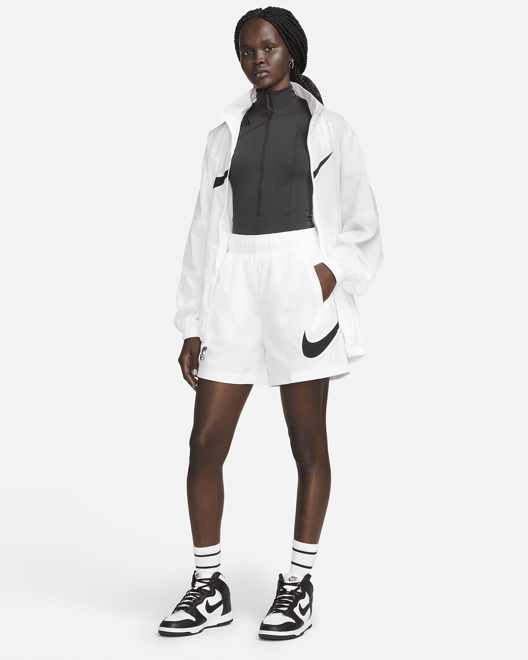 Women's Nike Sportswear Essential High-Rise Woven Shorts - 6