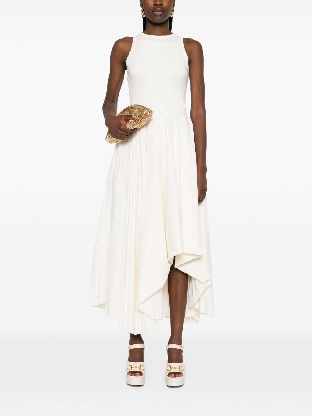 asymmetric midi dress - 2