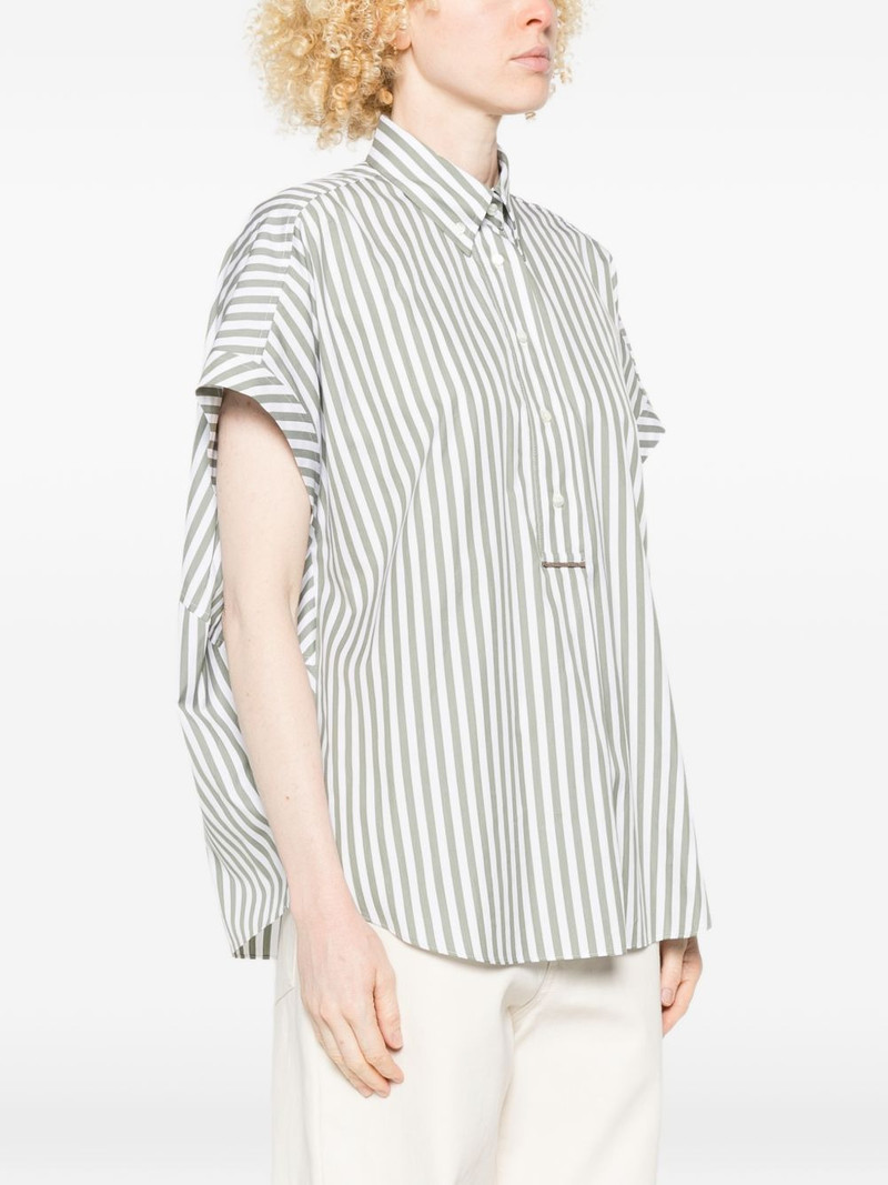 striped-pattern polo top 3