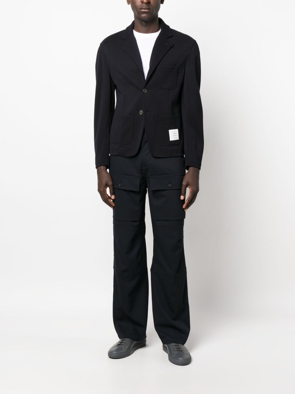 grosgrain-loop button-fastening cardigan - 2