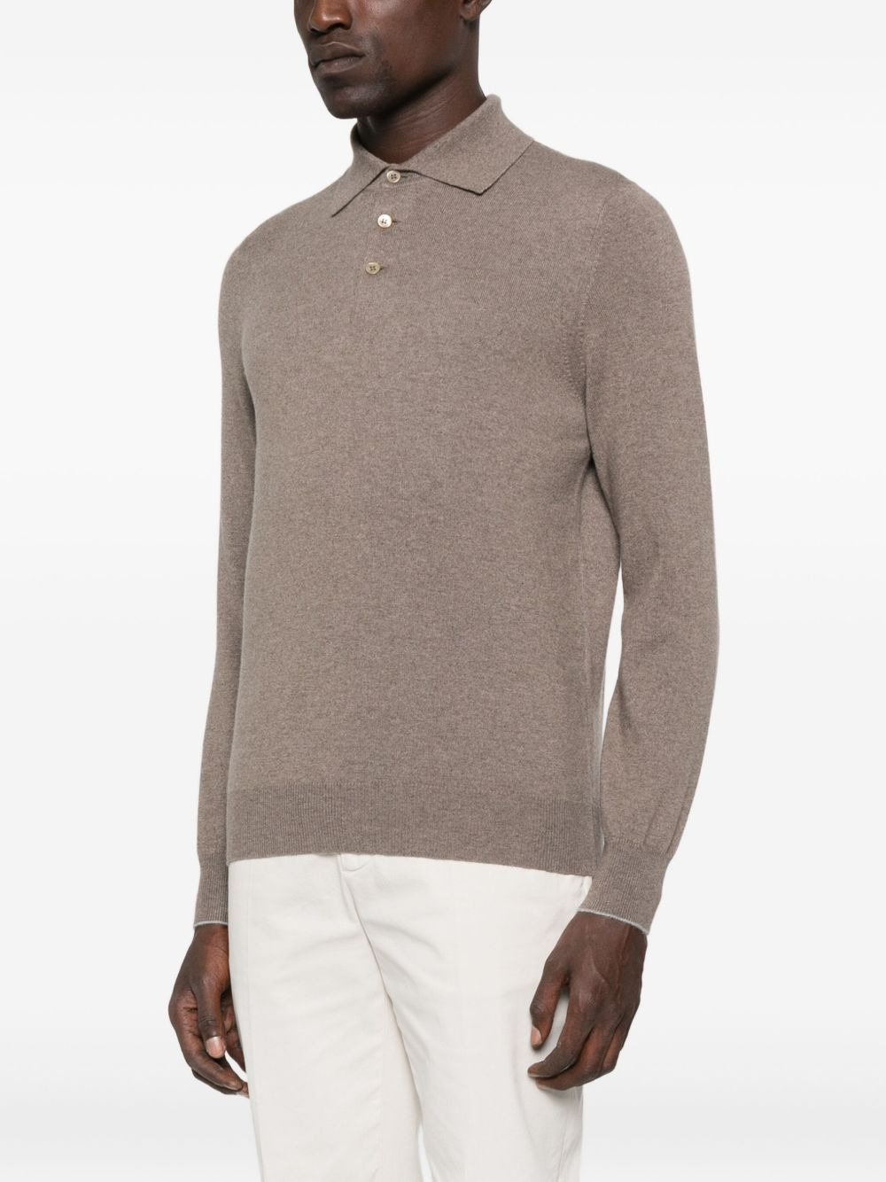 polo-neck cashmere sweater - 3