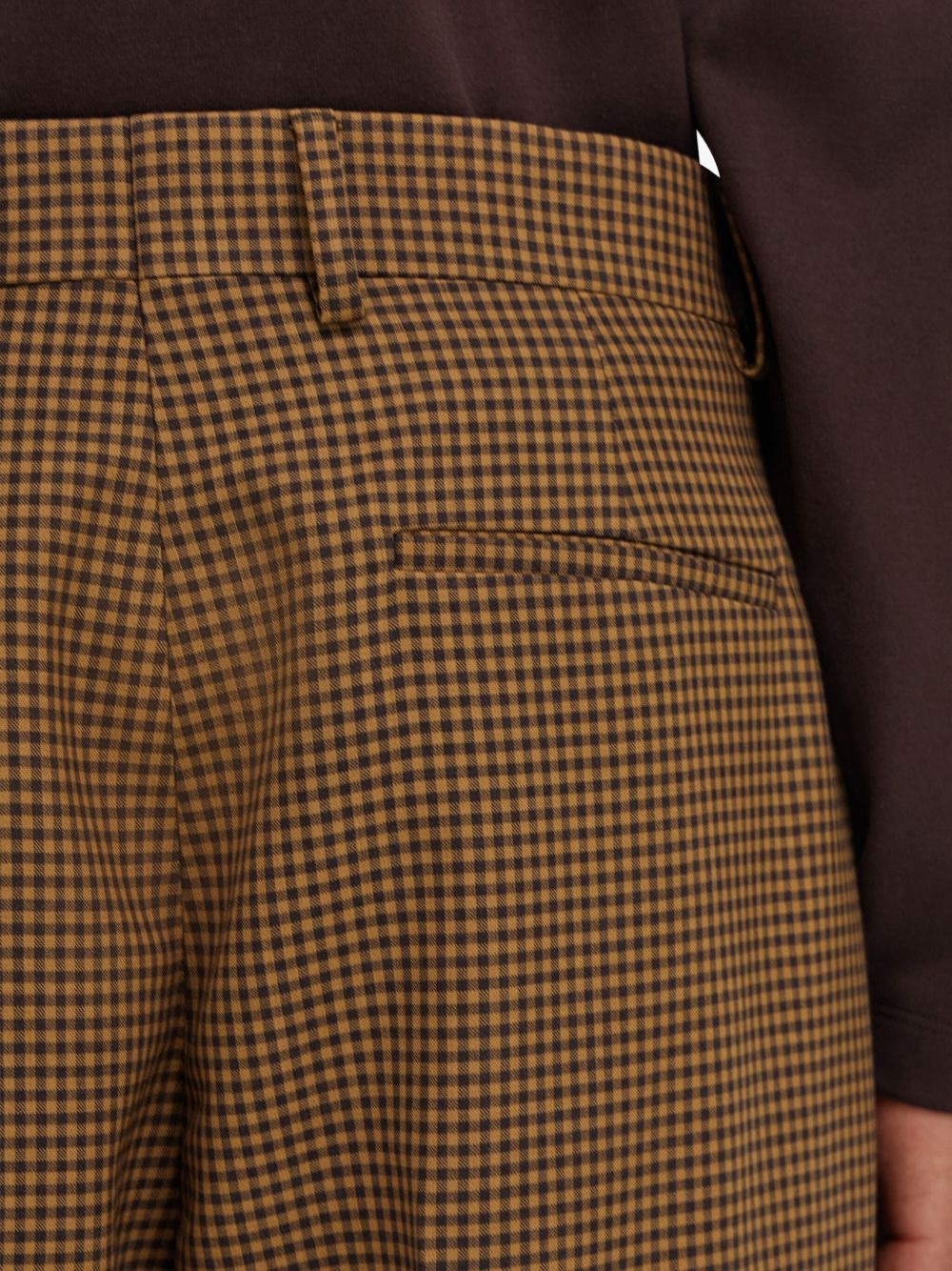 gingham check trousers - 5