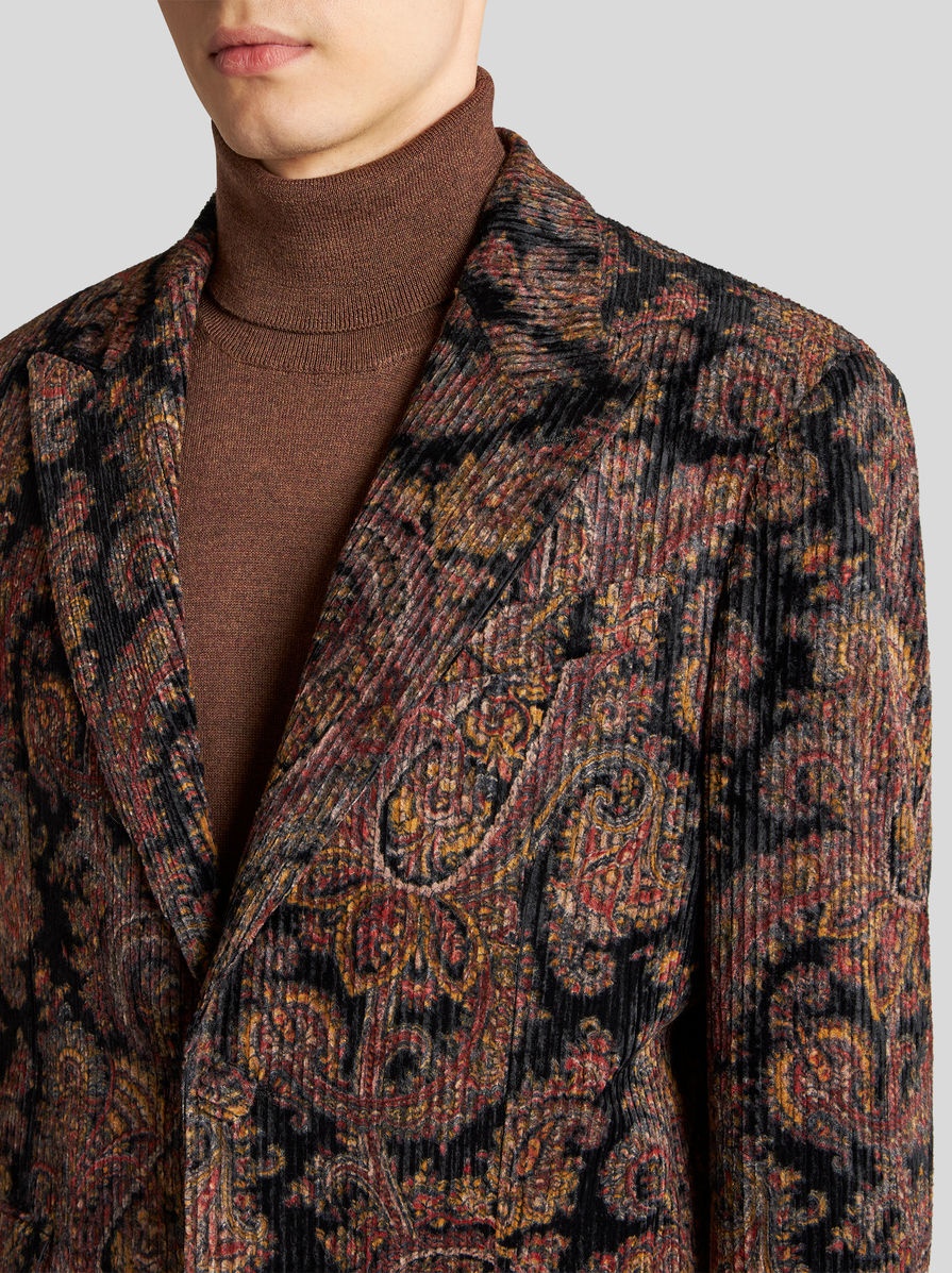 RIBBED PAISLEY JACKET - 2