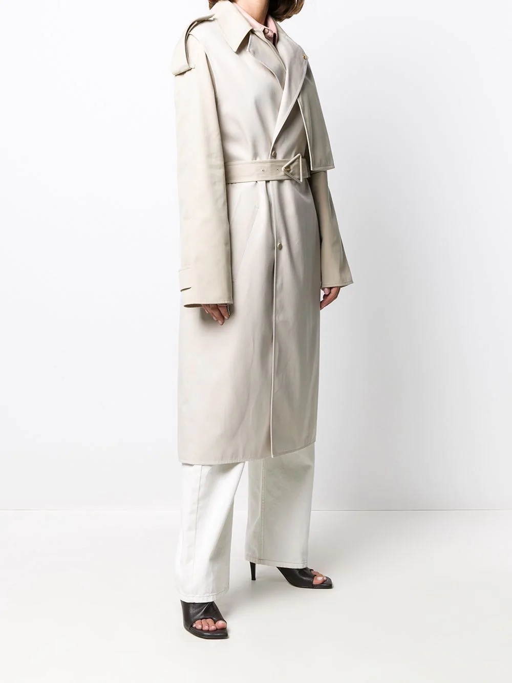 double layer trench coat - 3