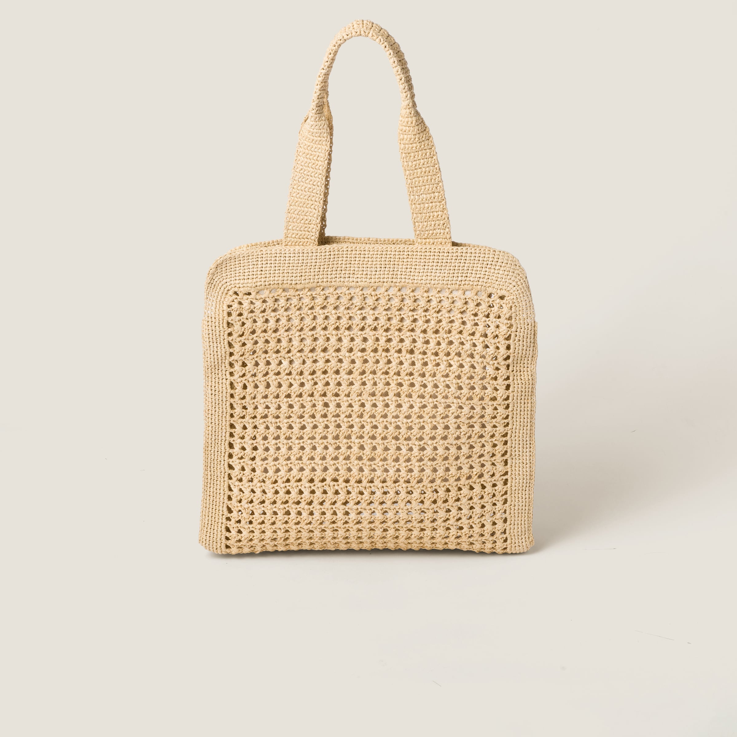 【MIU MIU】WOVEN FABRIC TOTE BAG 5BG228_2DO3_Blue_And_Ivy_01.