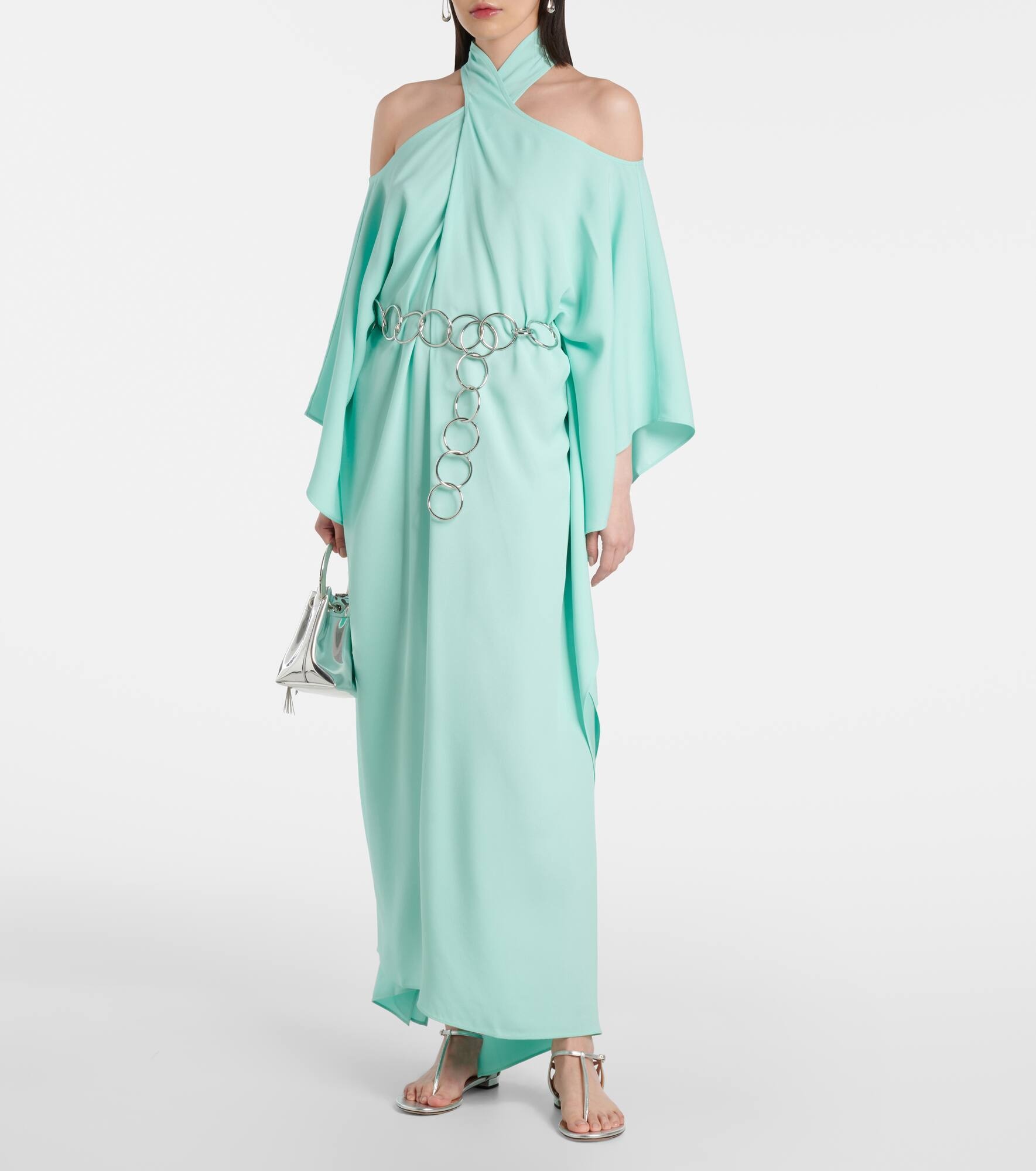 Mambo halterneck belted kaftan - 2